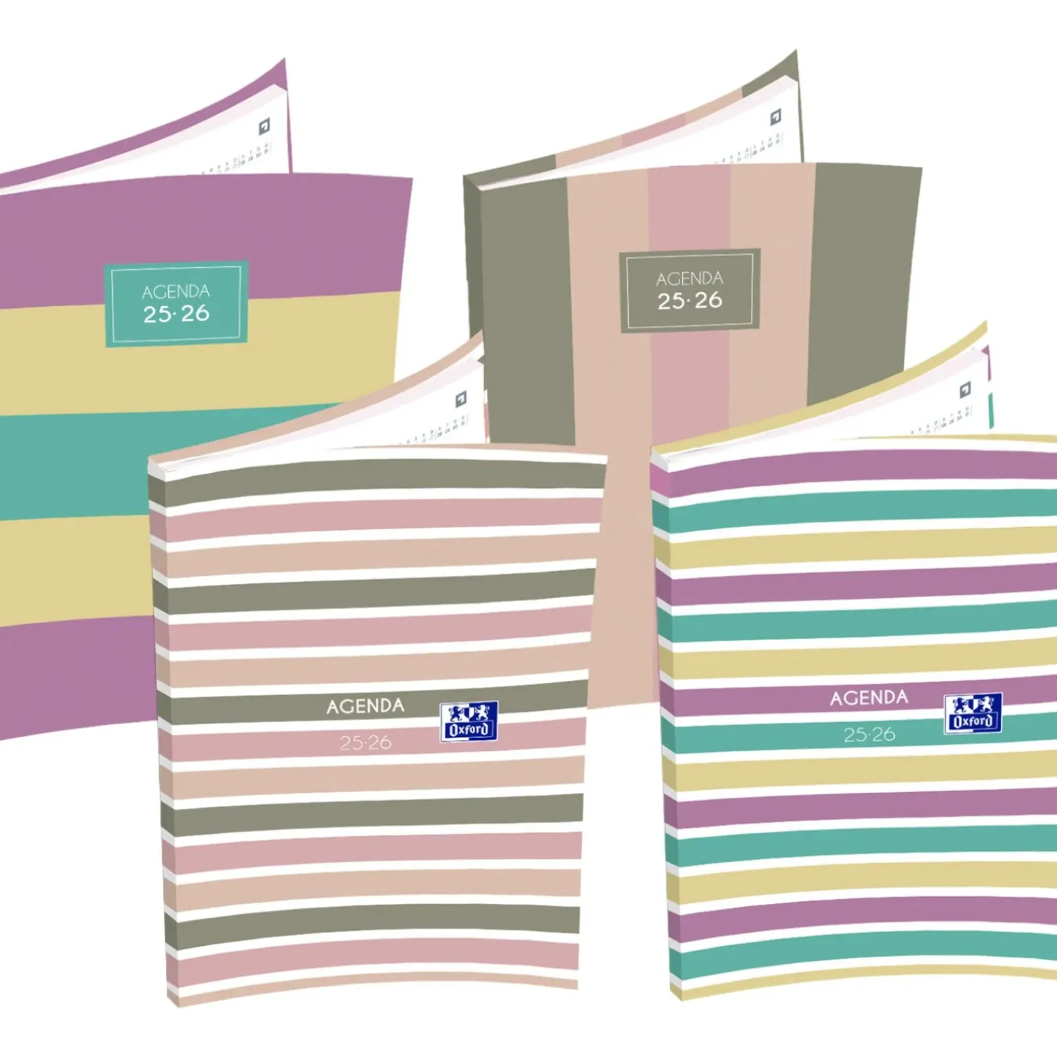 Agenda Escolar A6 Semanal 25/26 Color Block