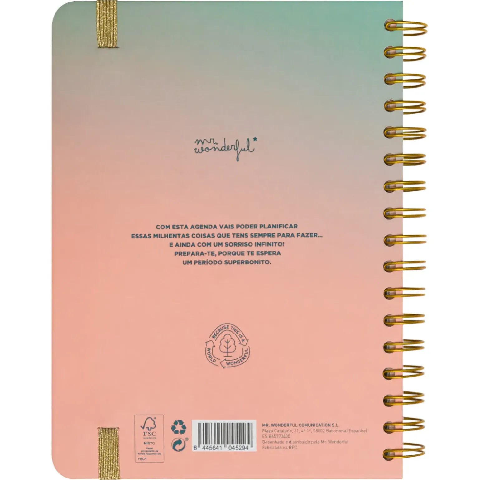 Agenda Office 24/25 Semanal Grande - Muitas Conquistas para Celebrar