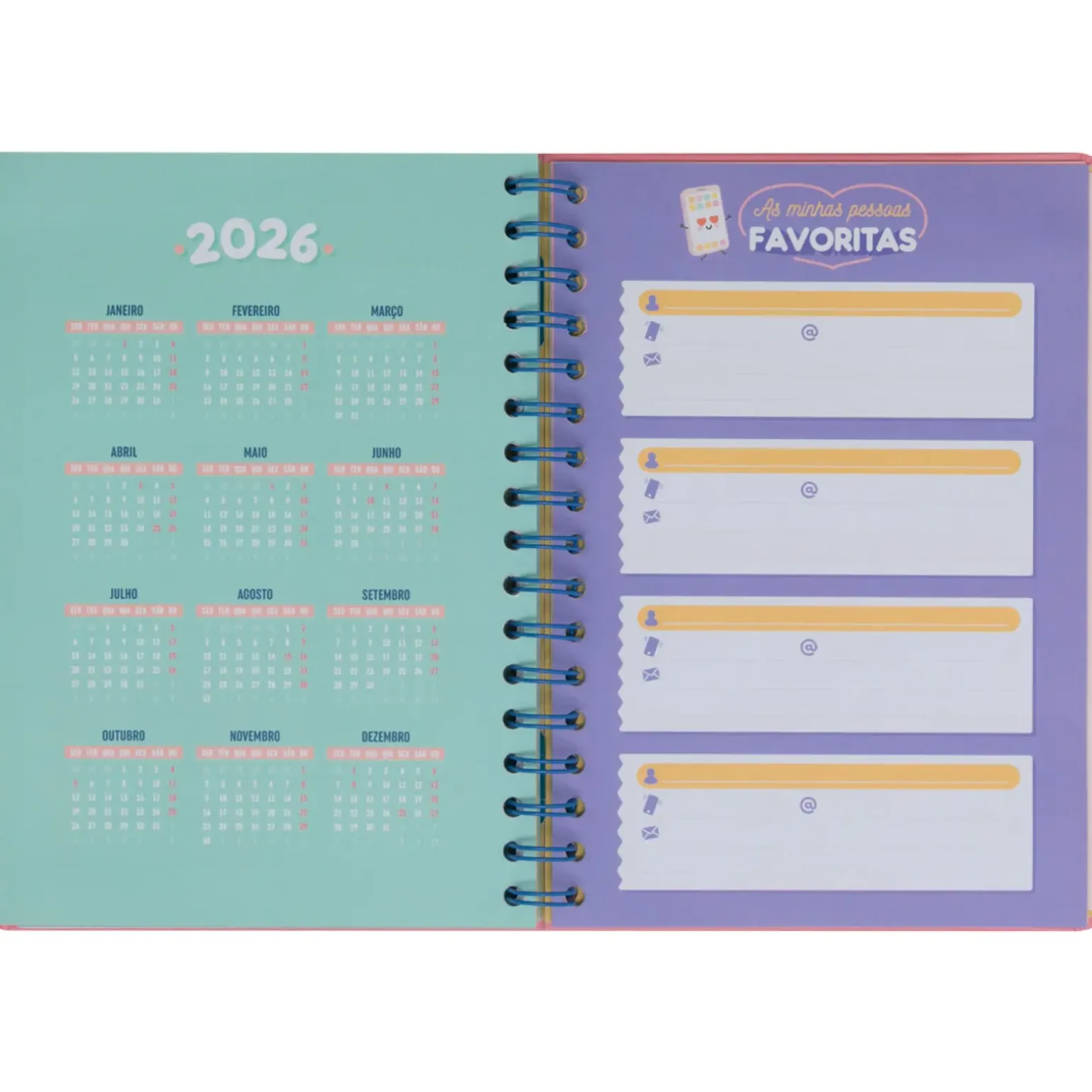 Agenda Wonder 24/25 Semanal Grande - Vou Com Tudo