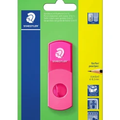 Apara Lápis Com Depósito + Borracha 2Em1 Rosa Staedtler