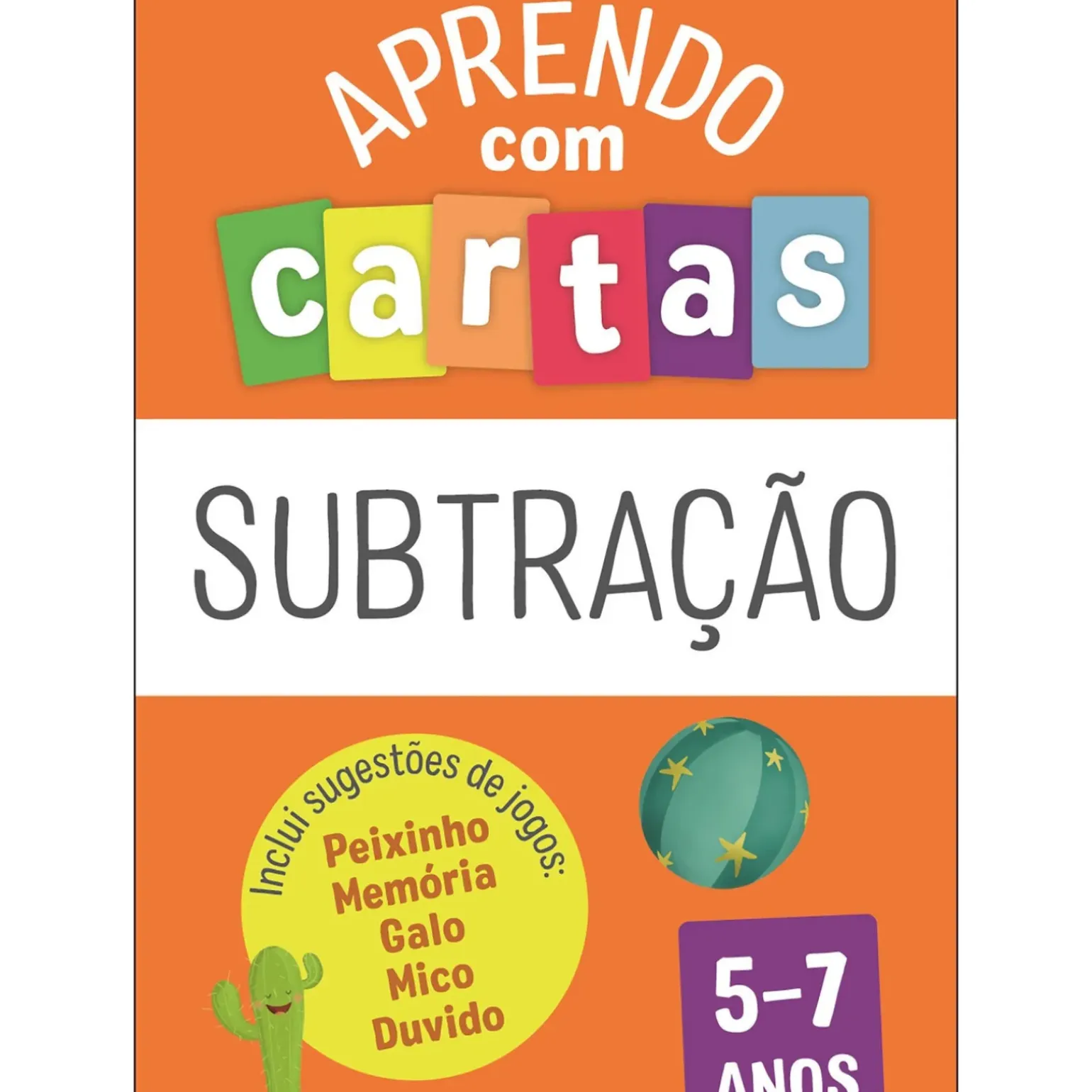 Aprendo com Cartas - Subtração 5-7 Anos