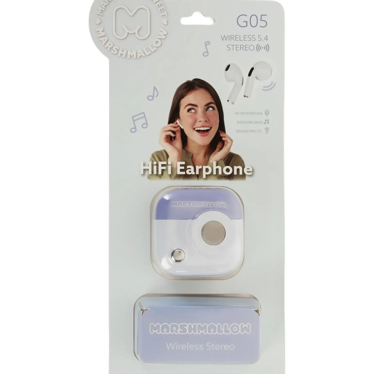 Auriculares Wireless Marshmallow (artigo sortido)