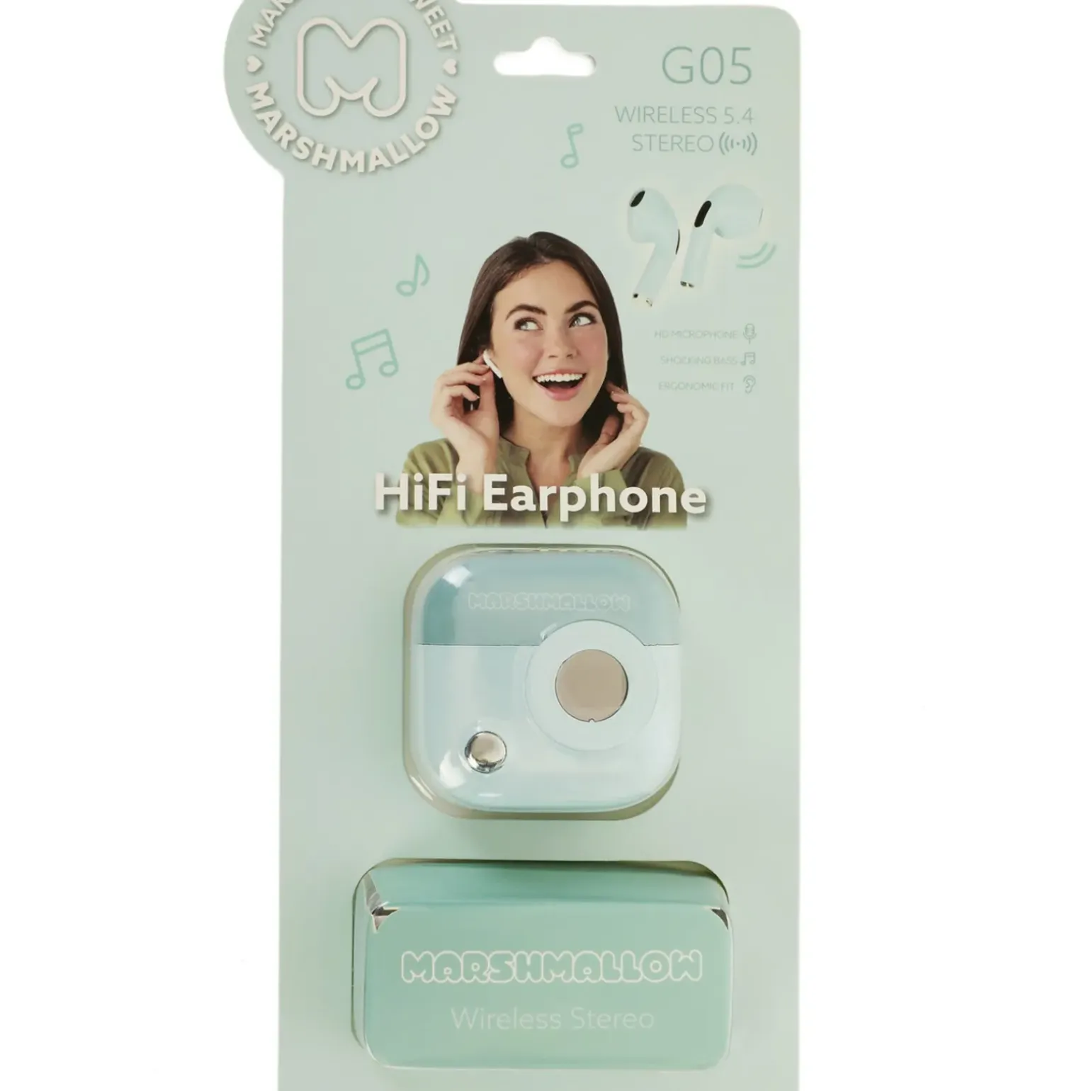 Auriculares Wireless Marshmallow (artigo sortido)