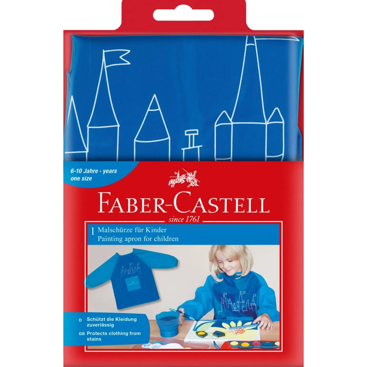 Bata 6-10 Anos Azul Faber Castell