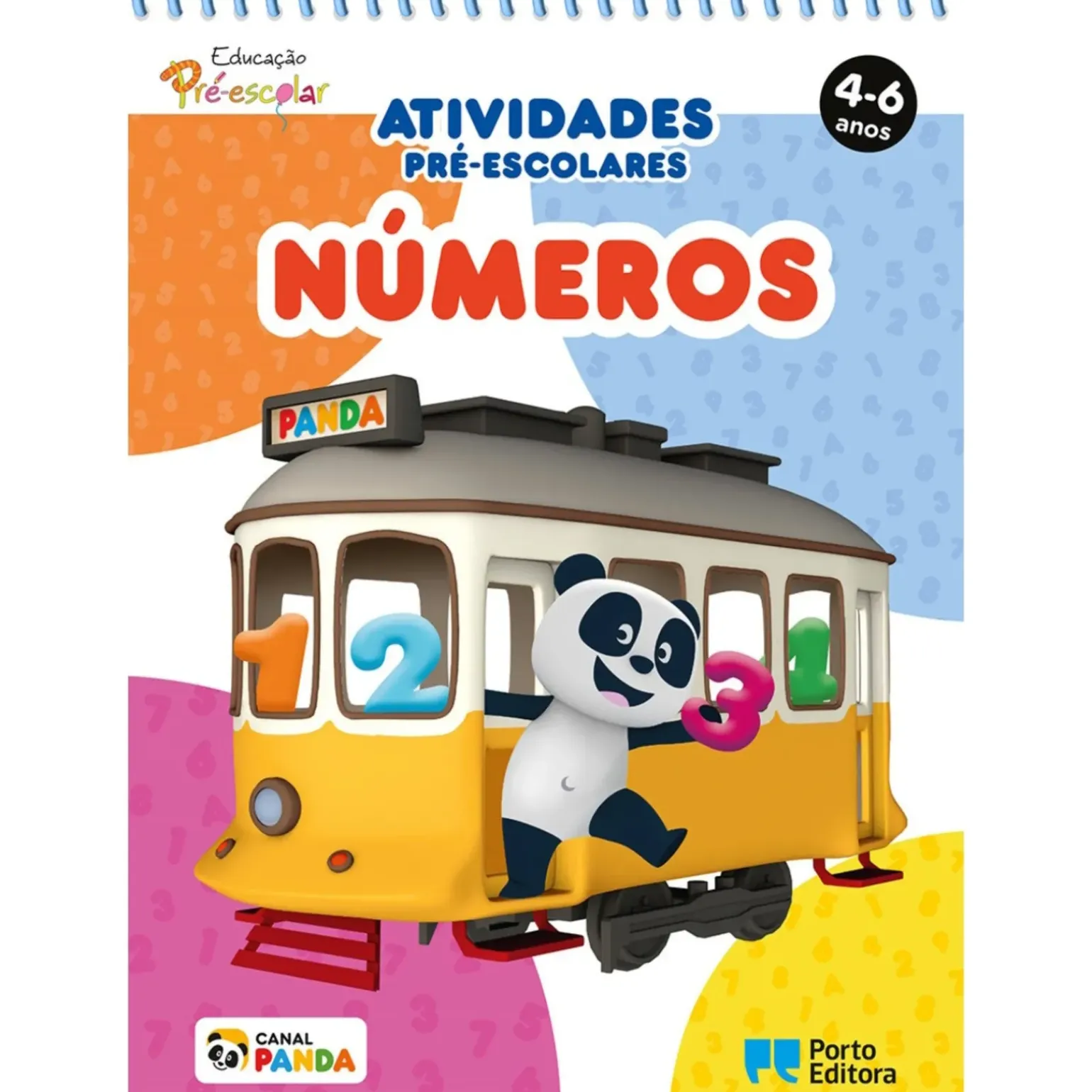 Bloco de Atividades Pré-Escolares Panda: Números - 4-6 Anos