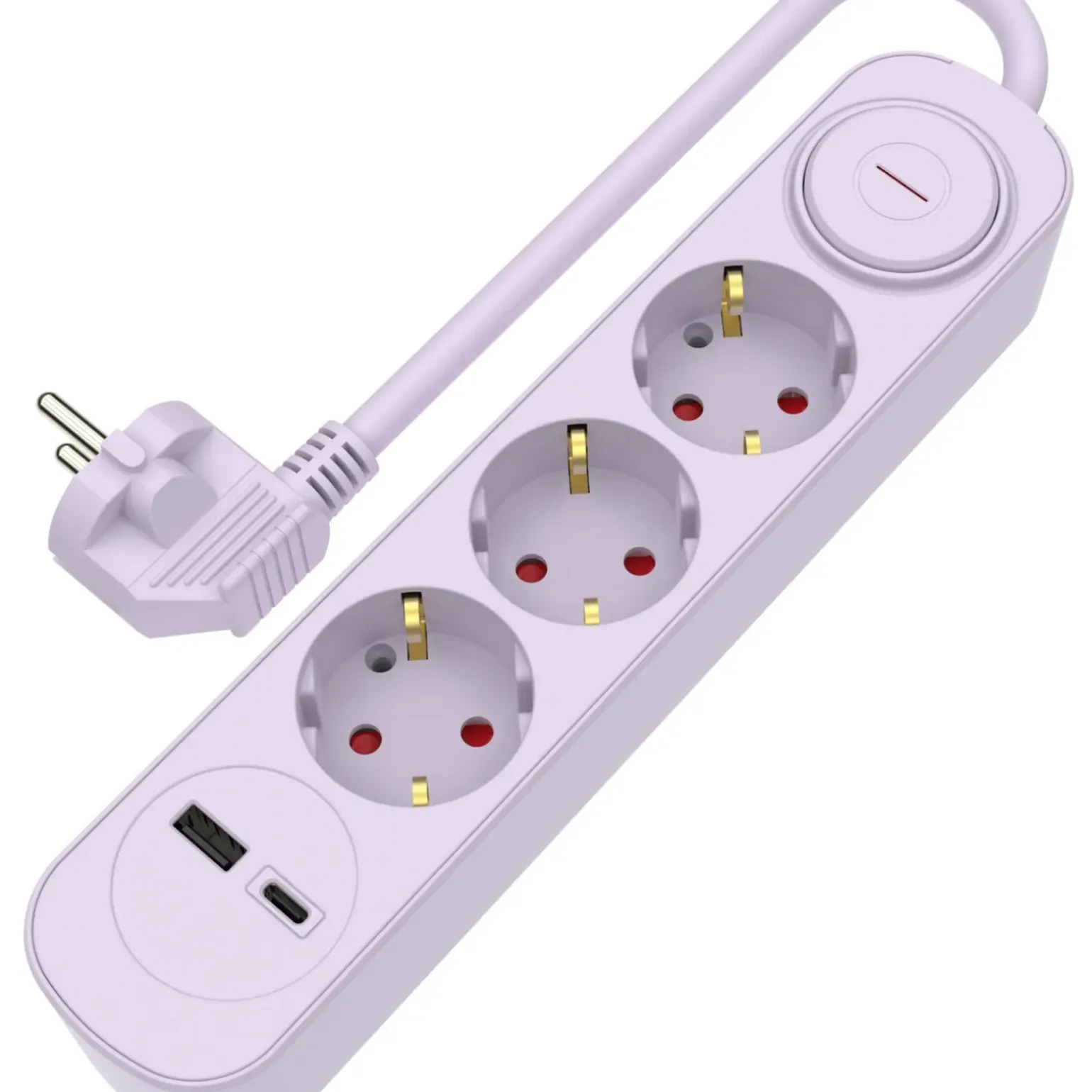 Bloco Lilás 3Tom Com Int 1Usb 1,5M