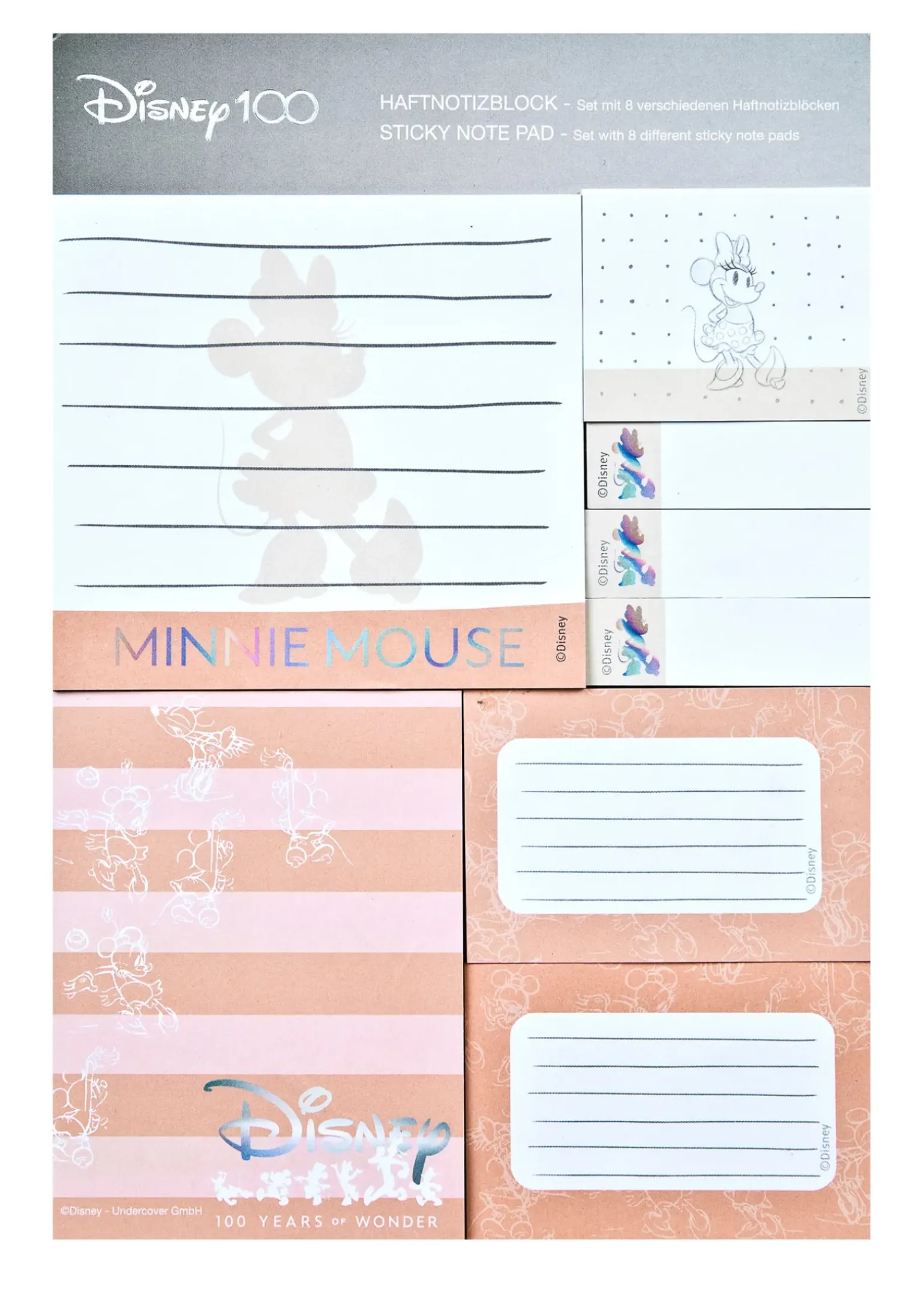 Bloco Notas Aderentes - Minnie 100 Anos