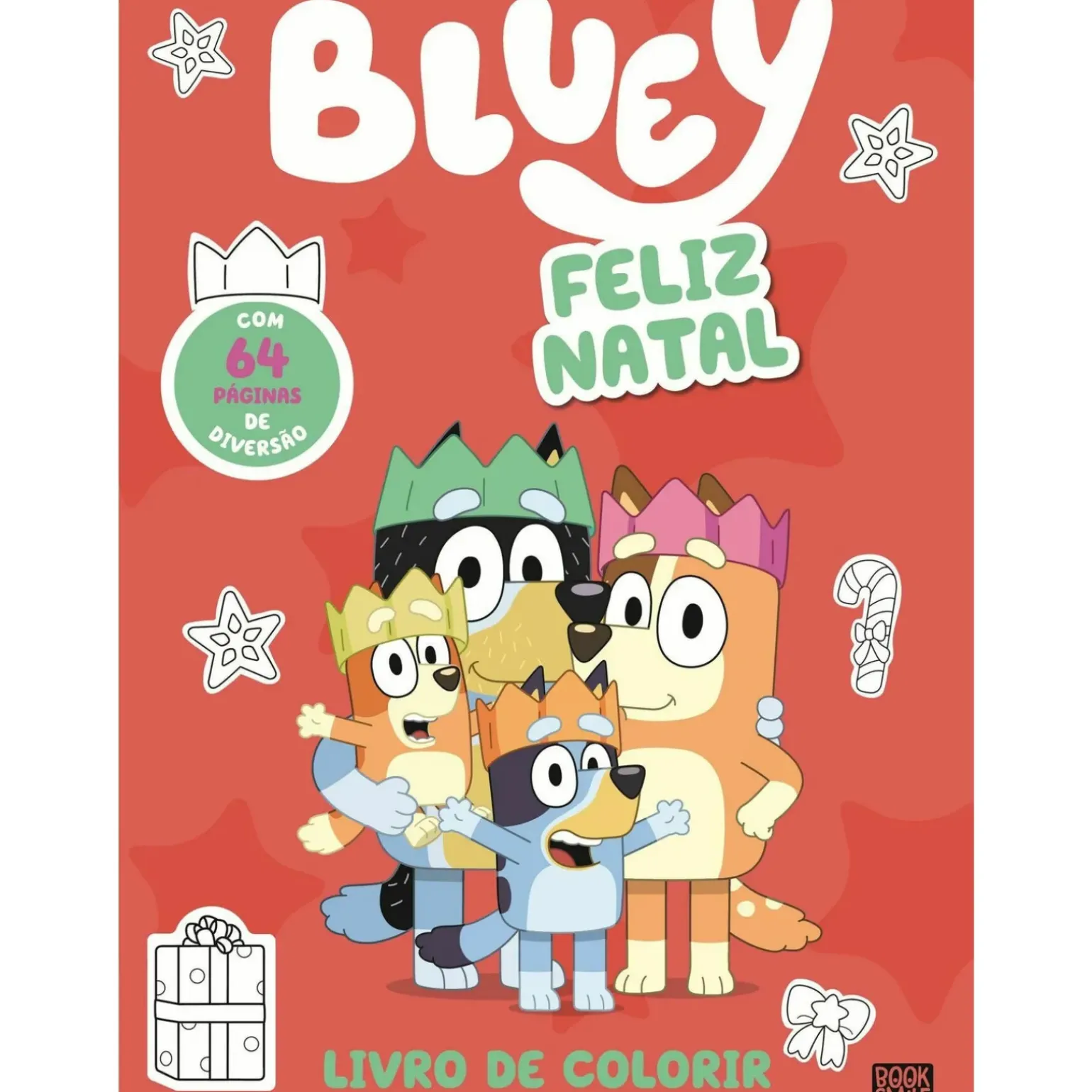 Bluey - Feliz Natal (Livro de Colorir)