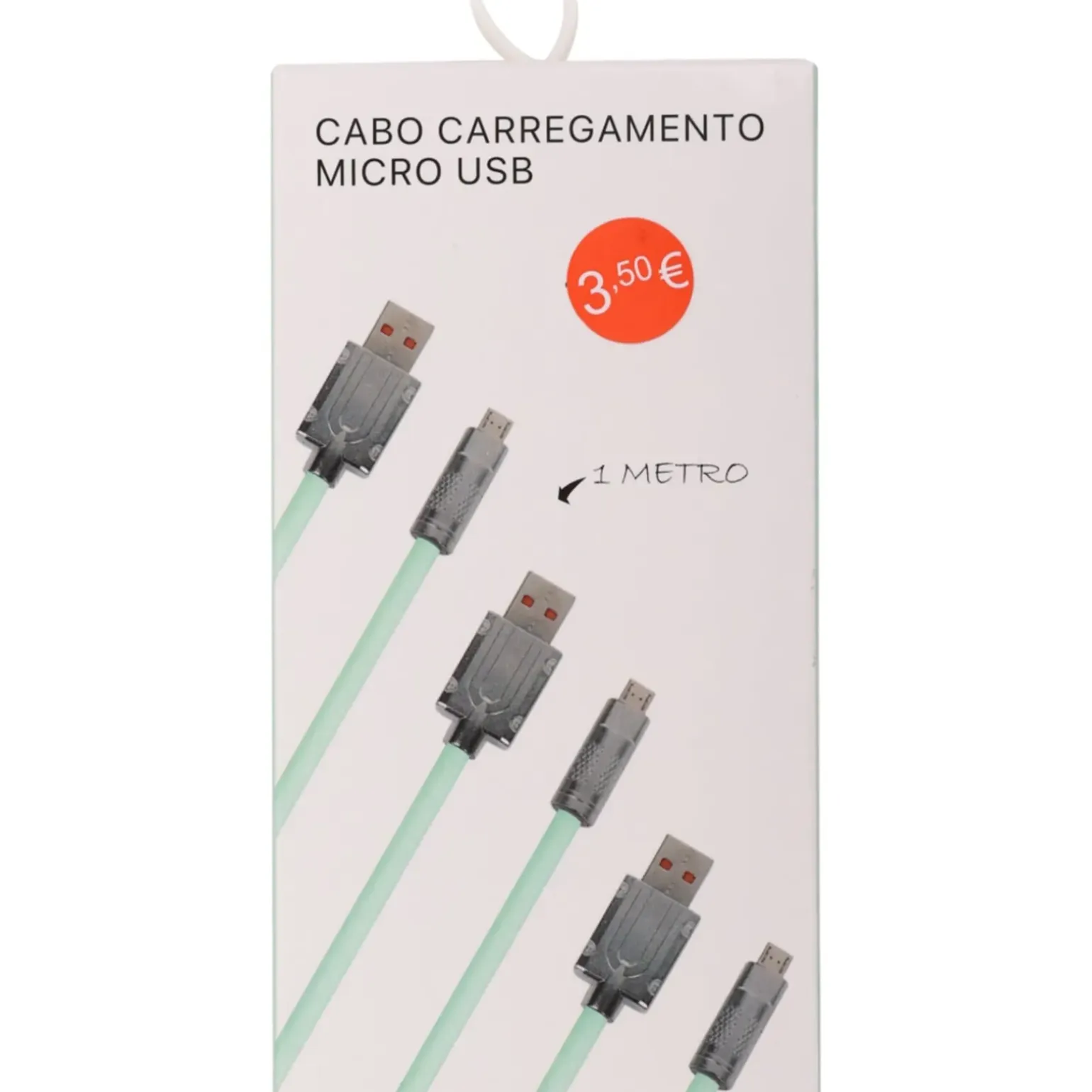 Cabo Carregador Micro USB Pastel 2A 1 Metro
