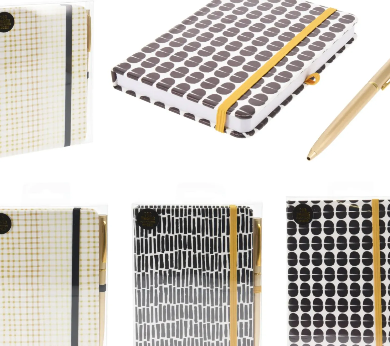Caderno A5 com Caneta - B&W Sortido