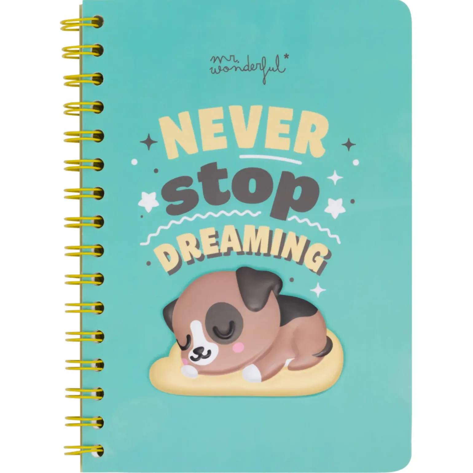 Caderno A5 3D - Never Stop Dreaming