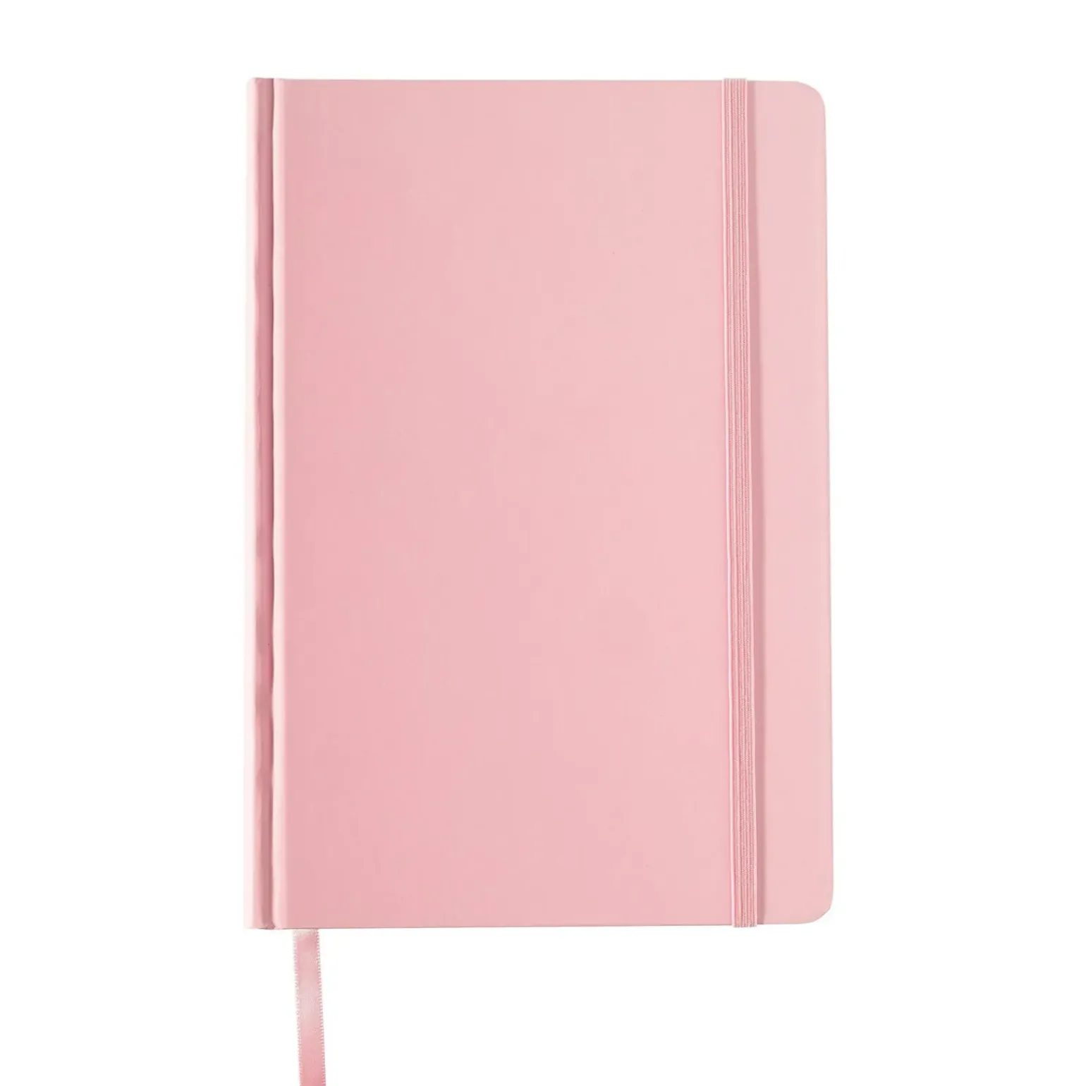 Caderno Agrafado A5 Capa Dura Com Elástico Pautado Pastel
