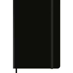 Caderno Agrafado A5 Capa Soft com Elástico Pautado Preto Note!