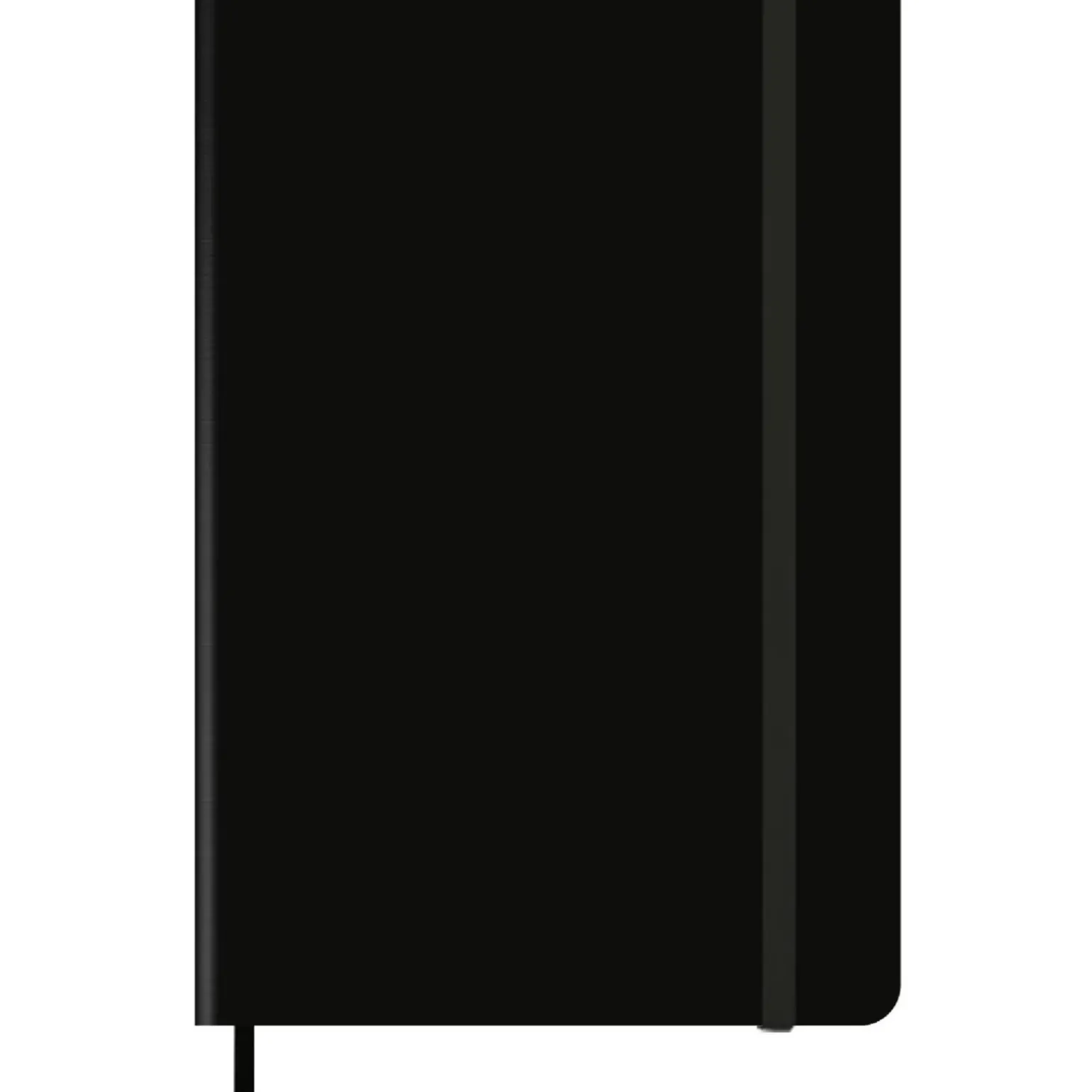 Caderno Agrafado A5 Capa Soft com Elástico Liso Preto Note!