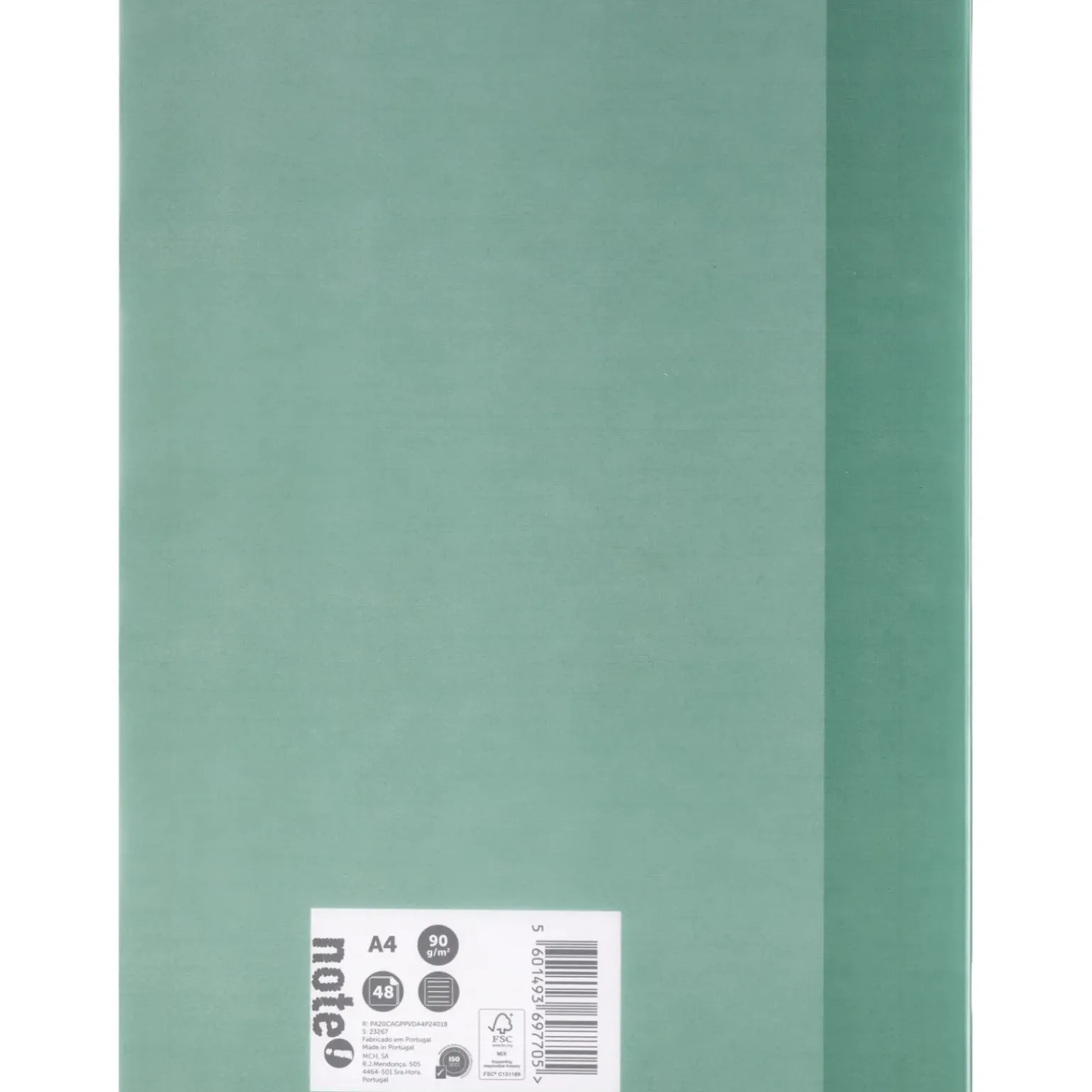 Caderno Agrafado A4 Flex 48 Folhas 90G Pautado Verde Escuro Note!