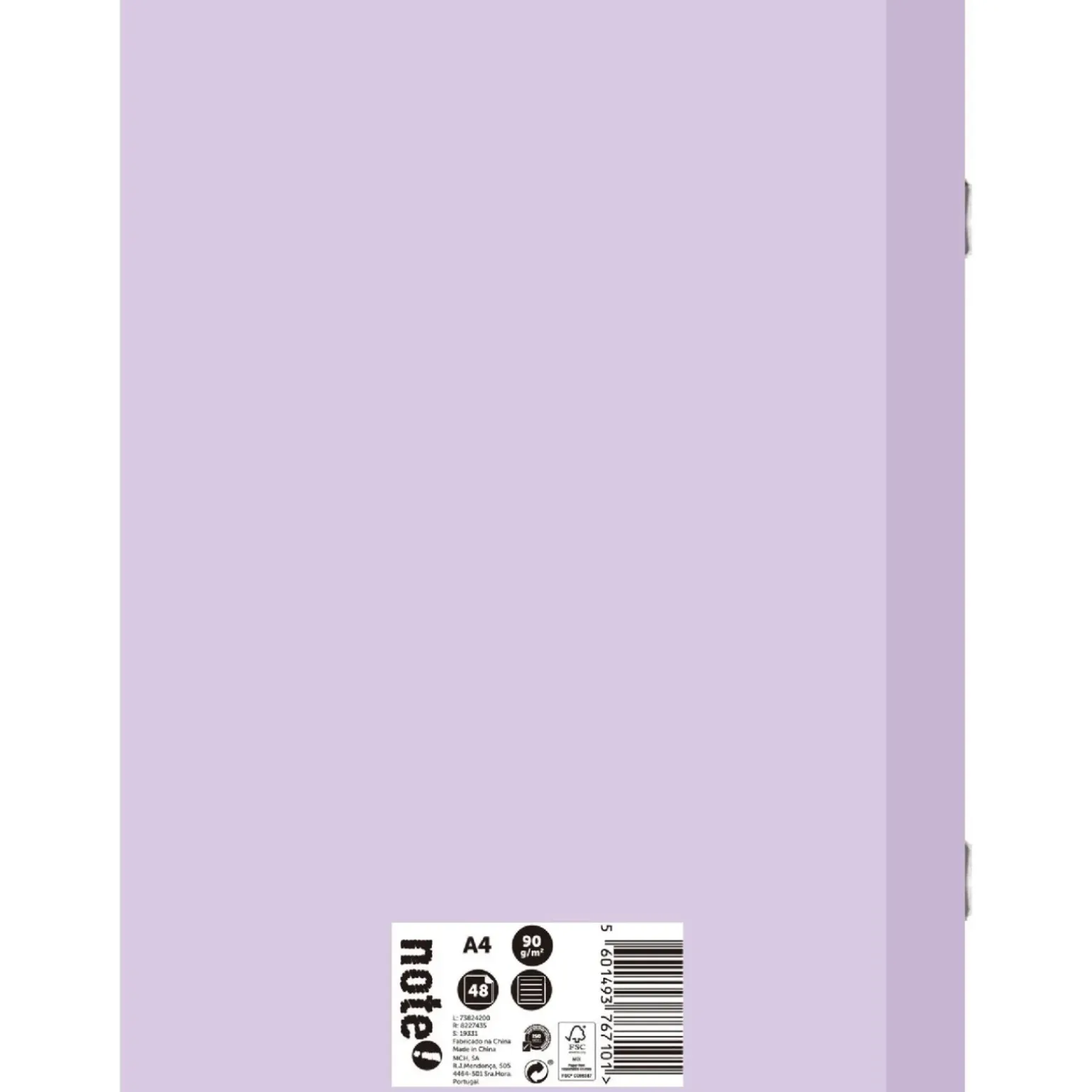 Caderno Agrafado A4 48 Folhas 90Gr Pautado Pastel Note!