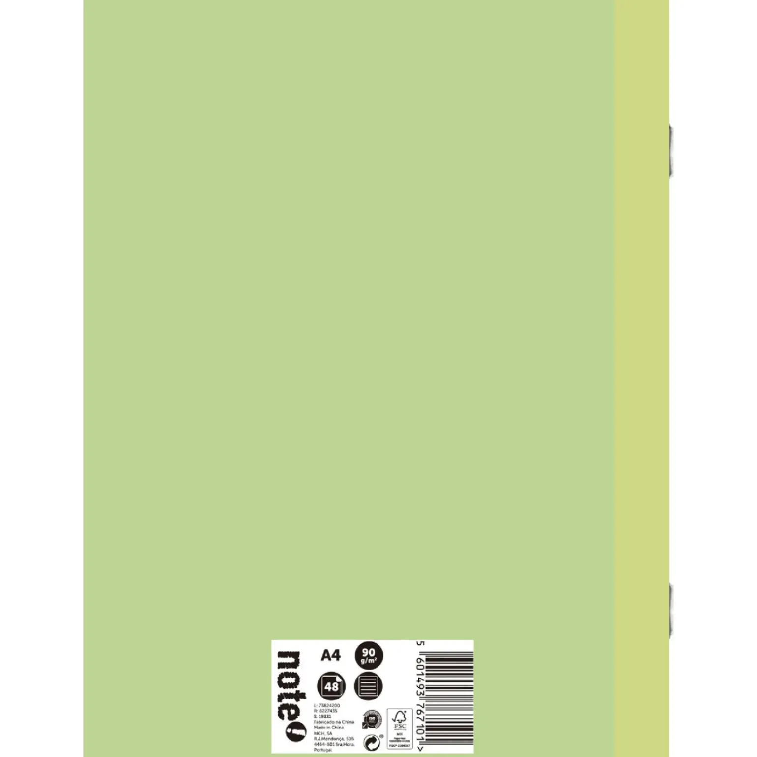 Caderno Agrafado A4 48 Folhas 90Gr Pautado Pastel Note!