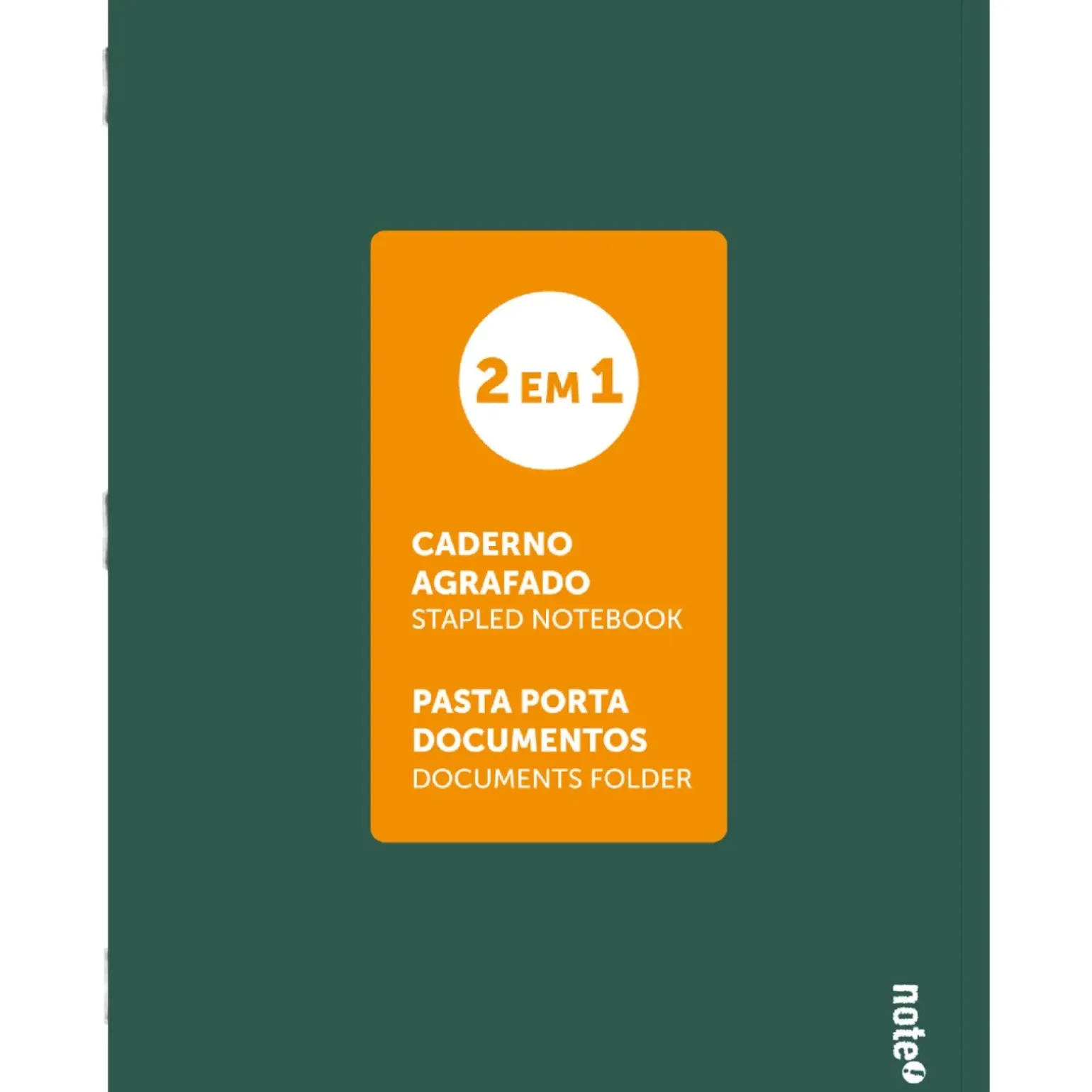 Caderno Agrafado A4 48 Folhas Pautado 2Em1 Note!
