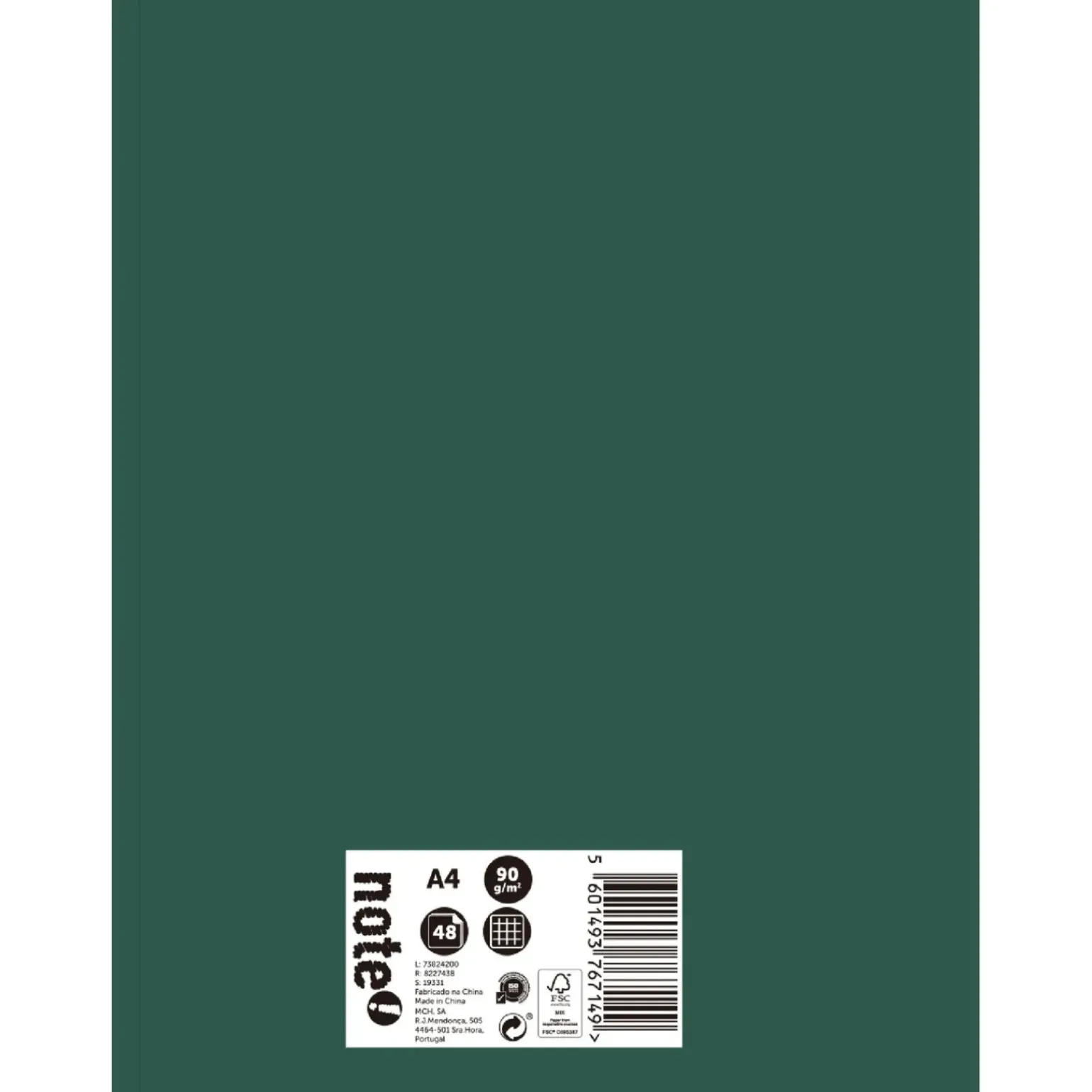 Caderno Agrafado A4 48 Folhas Quadriculado 2Em1 Note!
