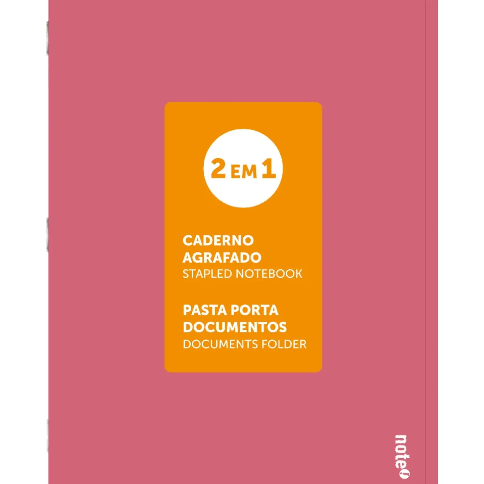 Caderno Agrafado A4 48 Folhas Quadriculado 2Em1 Note!