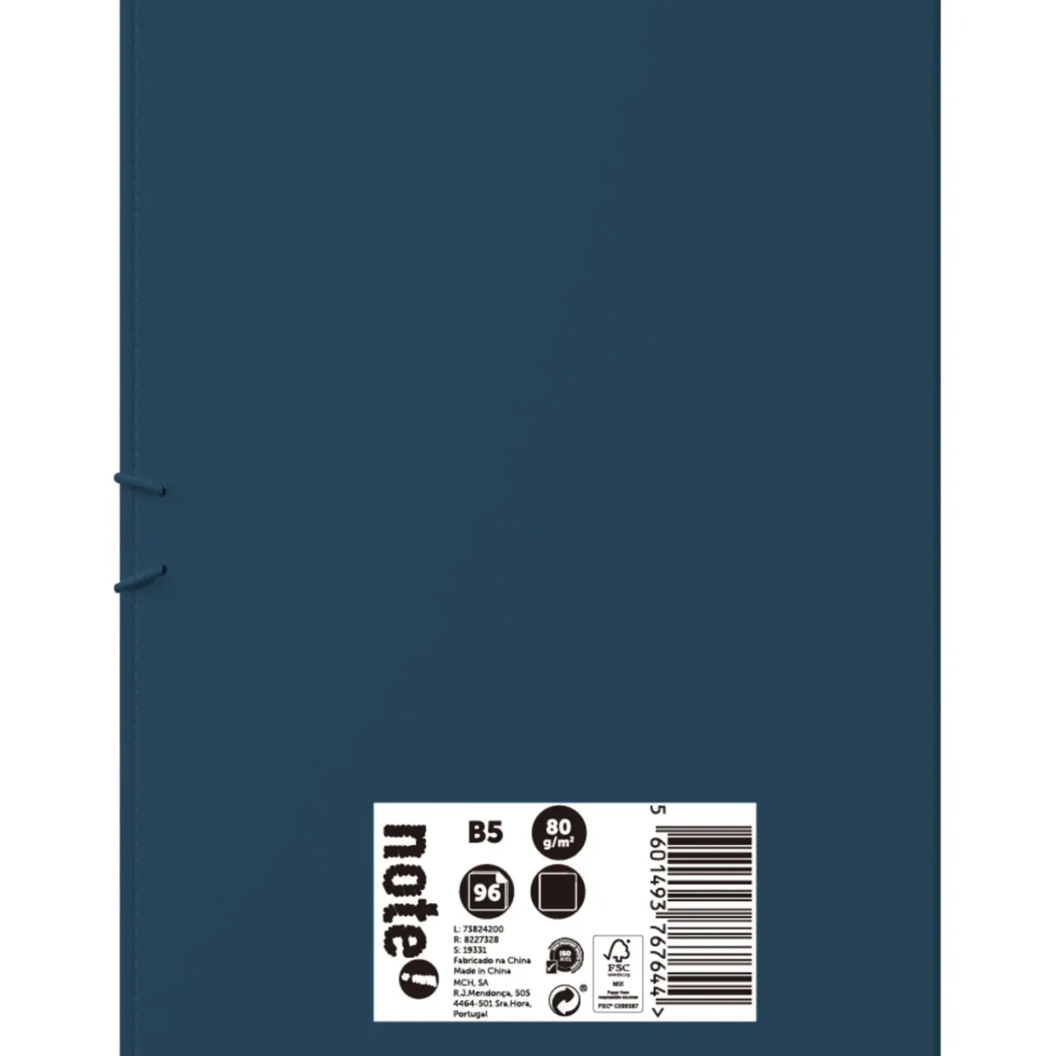 Caderno Agrafado B5 96 Folhas 80G Liso Universitário Note!