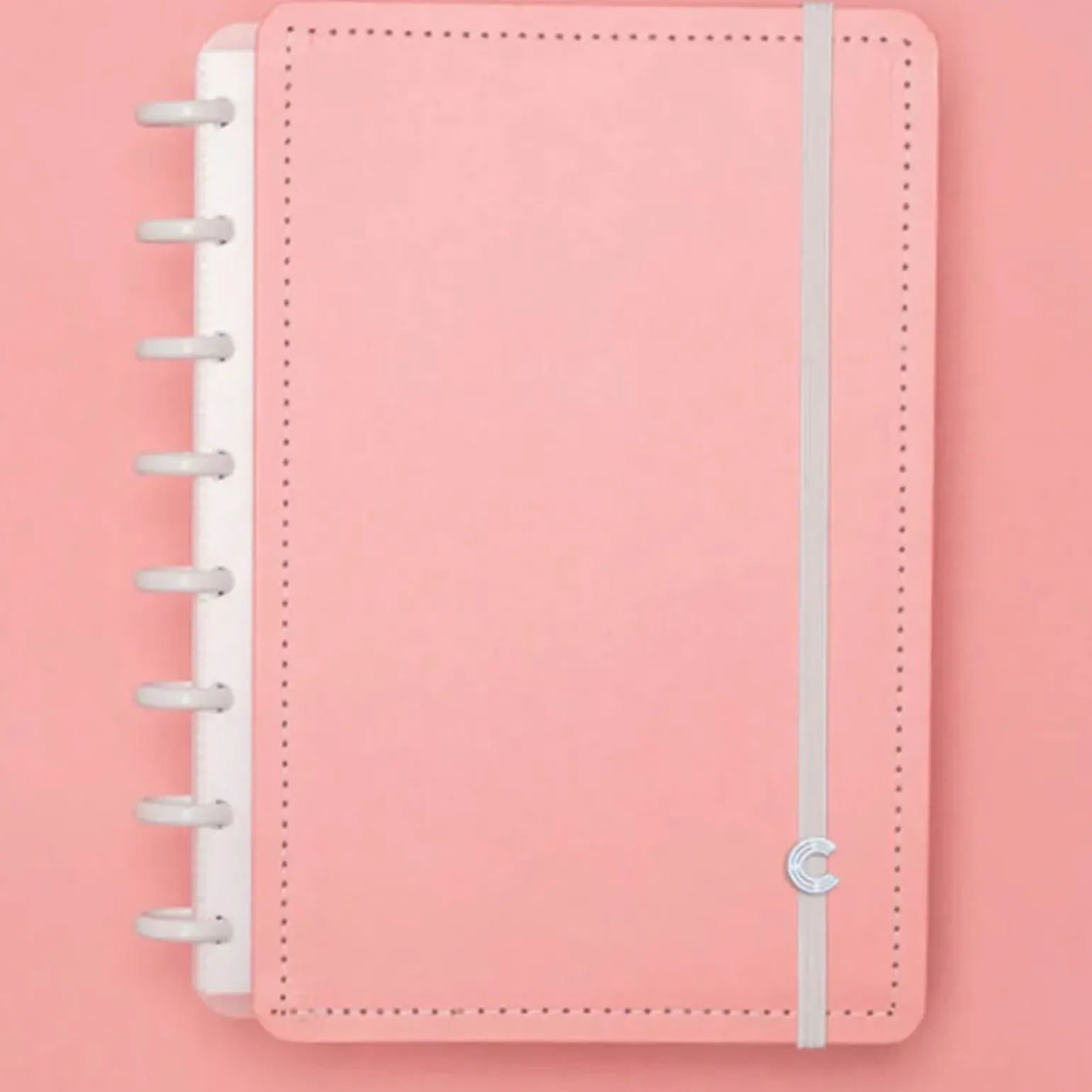 Caderno A5 Rosa Pastel