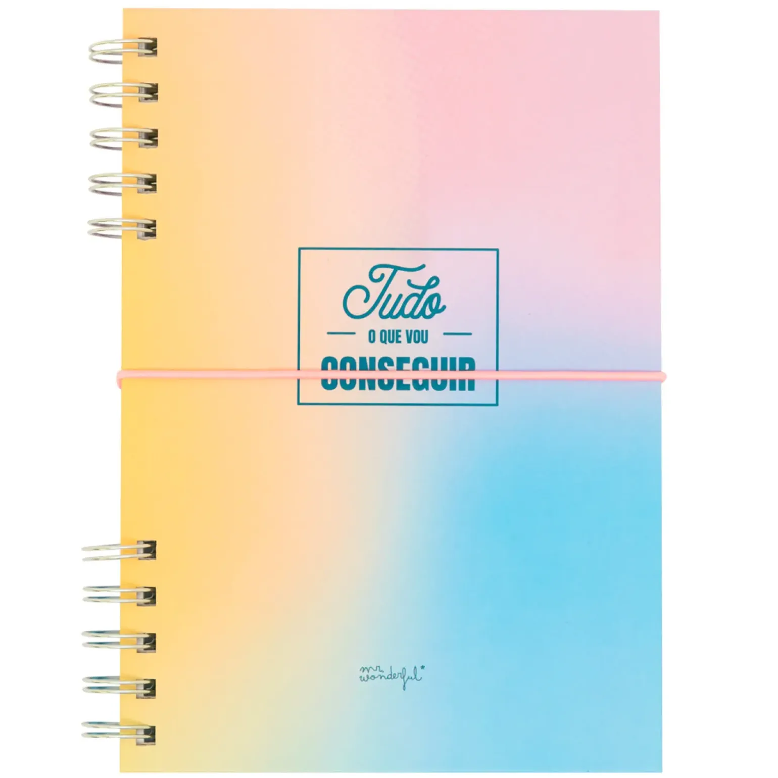 Caderno A5 Rosa - Tudo O Que Vou Conseguir