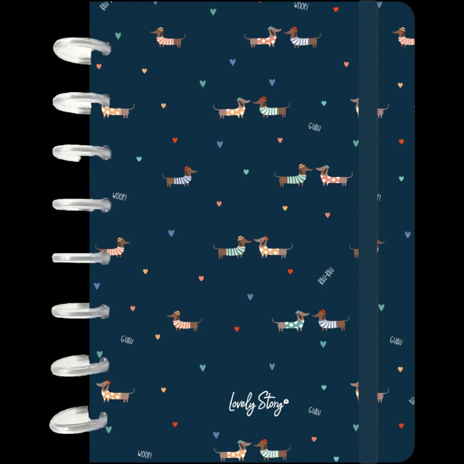 Caderno De Discos A5 Pautado - Blue Guau