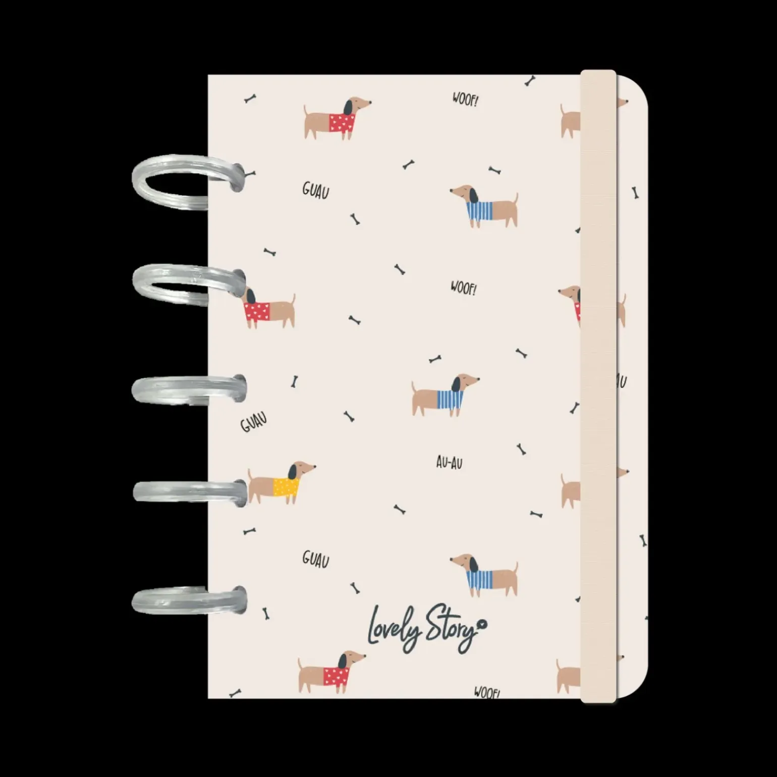 Caderno De Discos A6 Pautado - Sand Guau