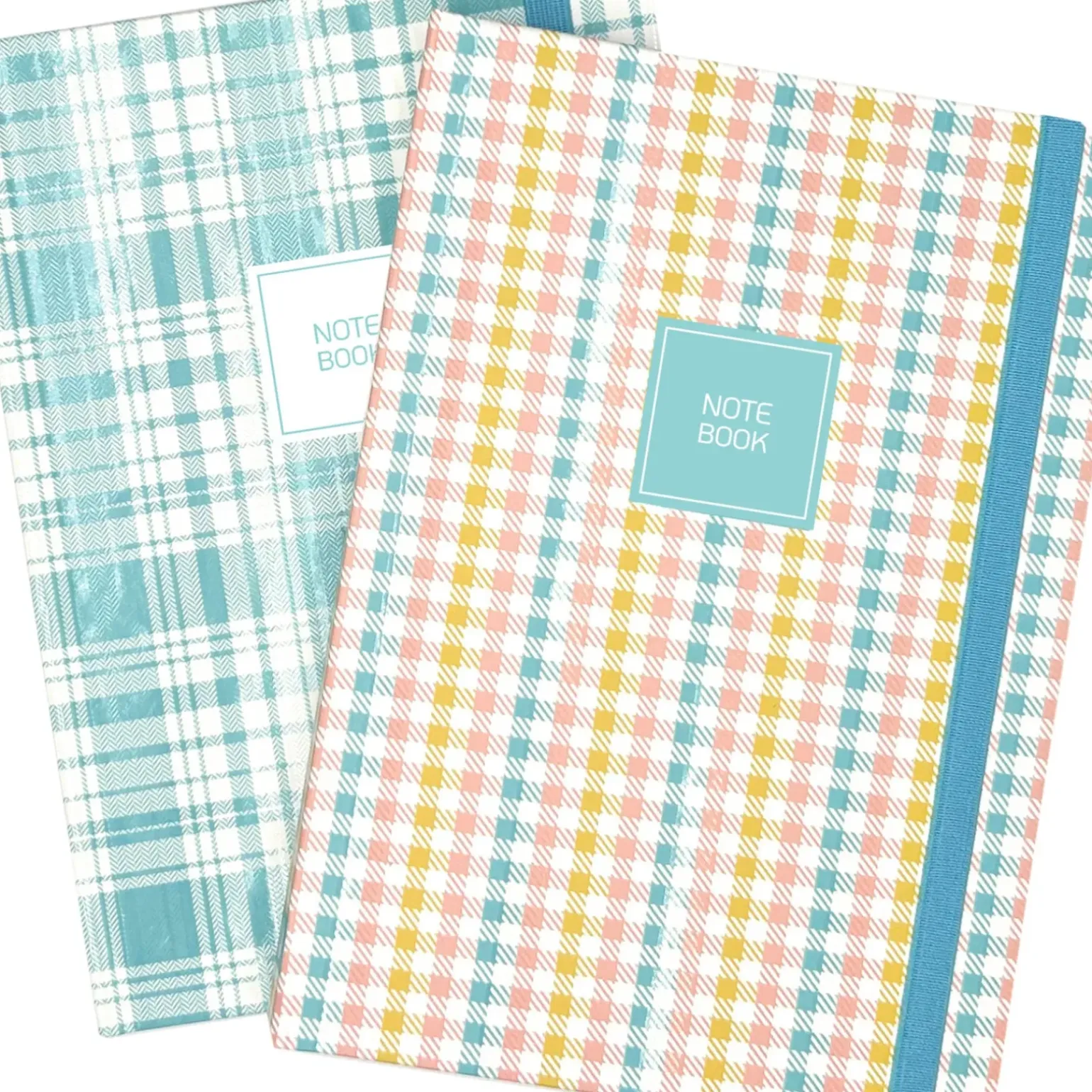 Caderno Espiral A5 Capa Dura Liso 96F com Elástico Square
