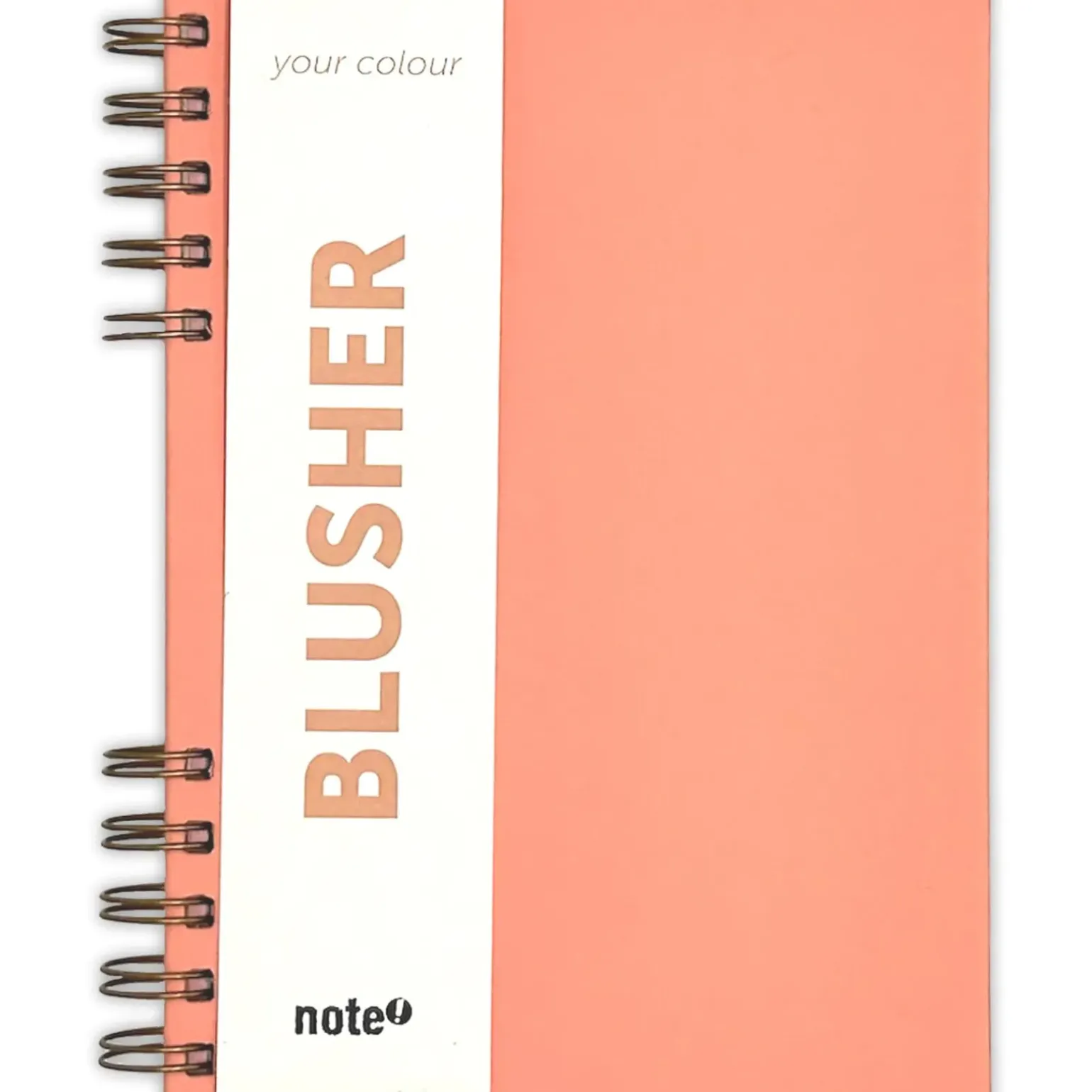 Caderno Espiral A5 Capa Dura Pautado Your Colour Peach Note!