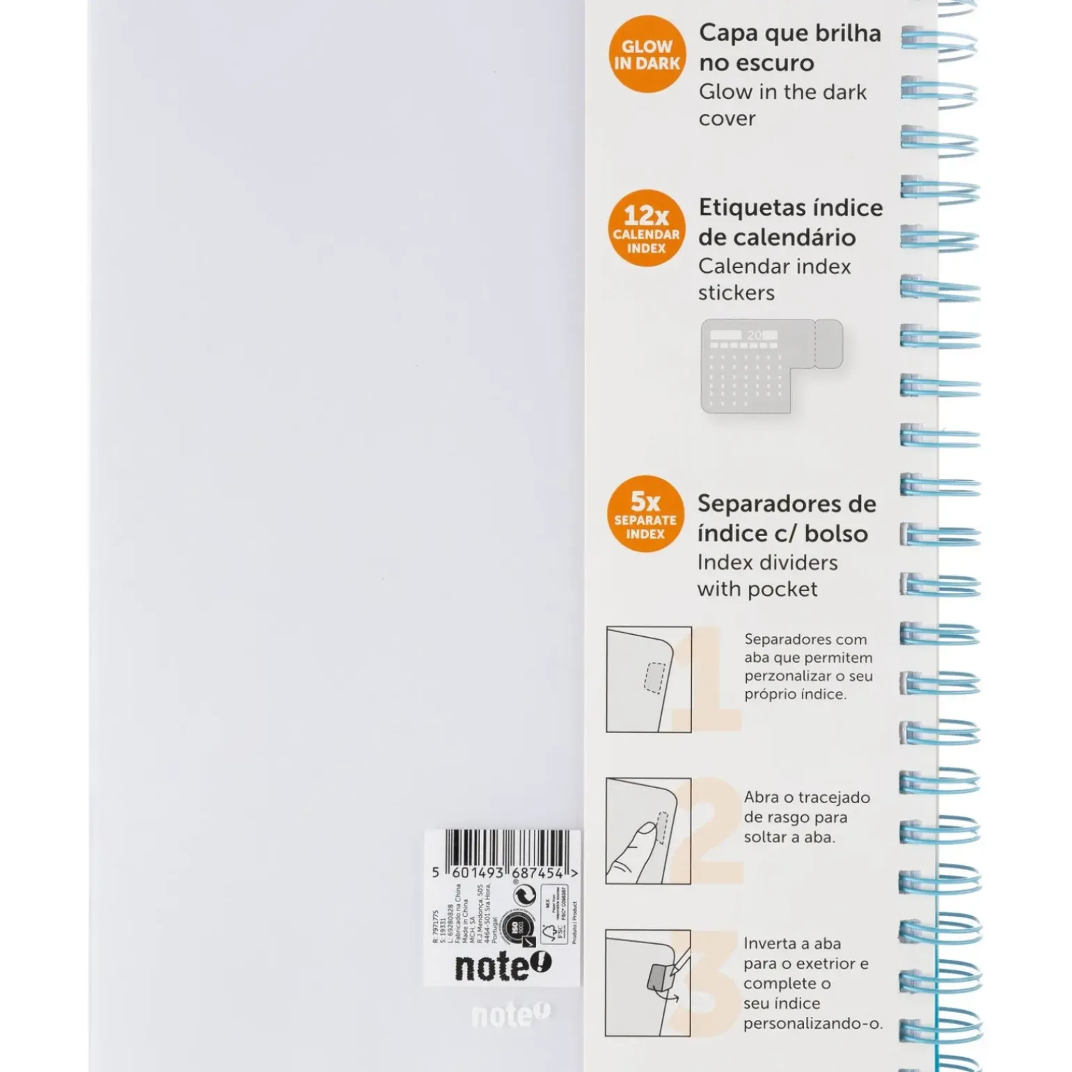 Caderno Espiral A4 Multidisciplinar Com Elástico 120 Folhas