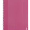 Caderno Espiral A4 Pautado Capa Dura Rosa