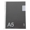 Caderno Espiral A5 Pautado Preto Tecnoline