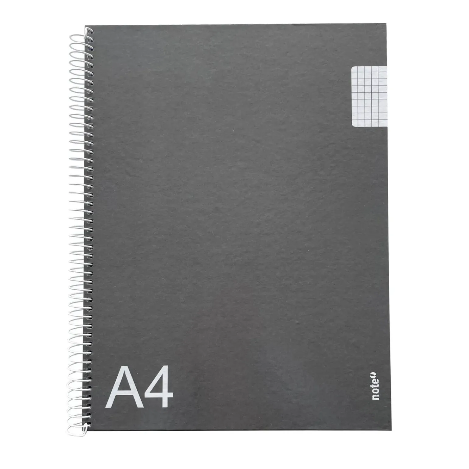 Caderno Espiral A4 Quadriculado Preto Tecnoline