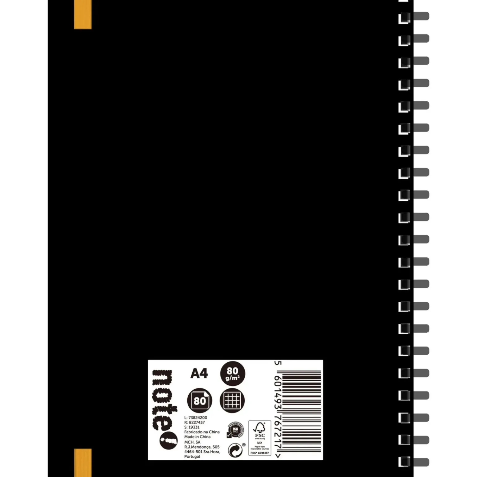 Caderno Espiral A4 Soft 80 Folhas 80G Quadriculado Note!