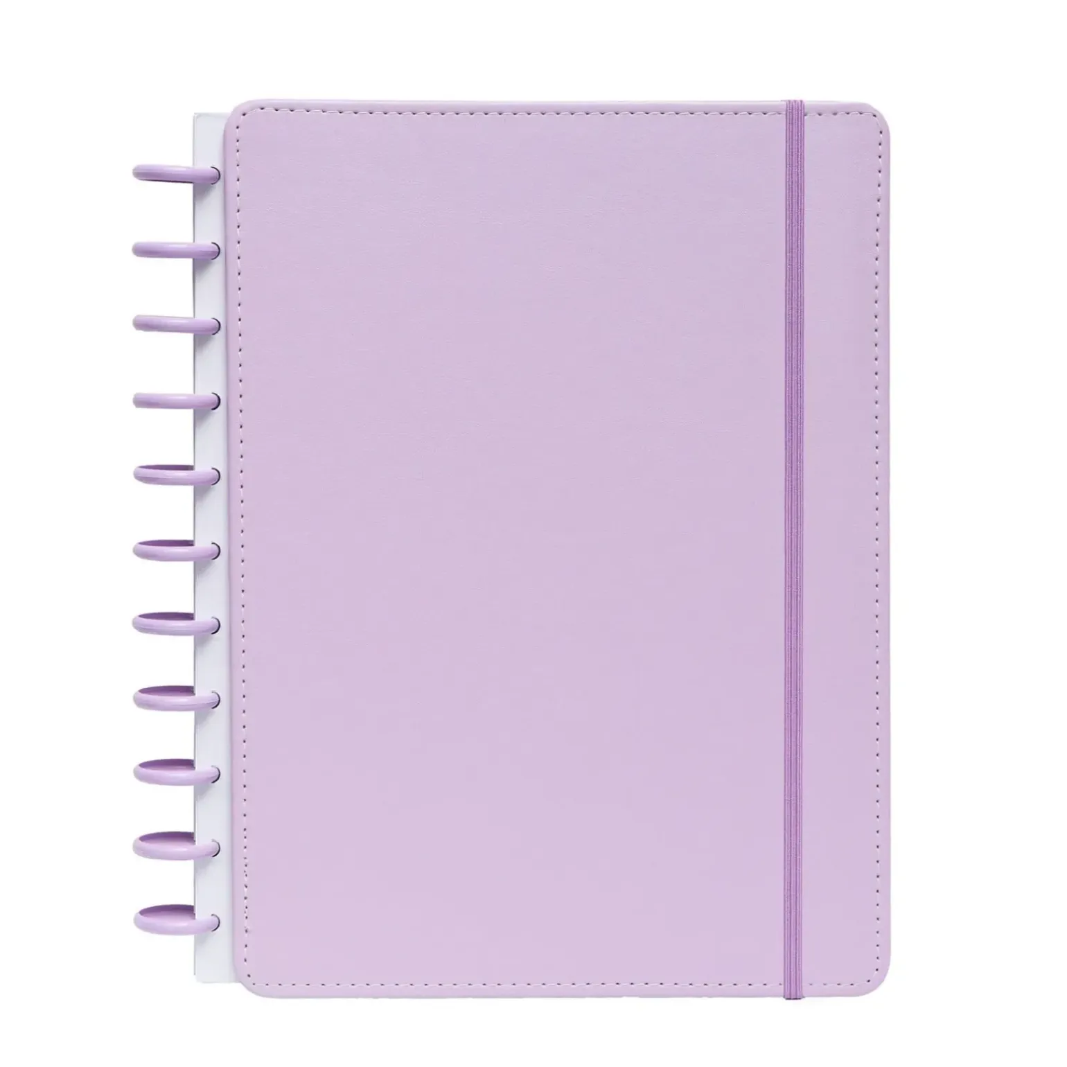 Caderno Smart A4 com Elástico e Suporte Esferográfica 80 Folhas Pautado Lilás Talia