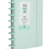 Caderno Smart A5 com Elástico 100 Folhas Verde Pastel Talia