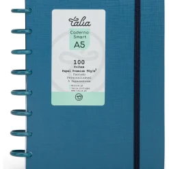 Caderno Smart A4 com Elástico 100 Folhas Verde Olive Talia