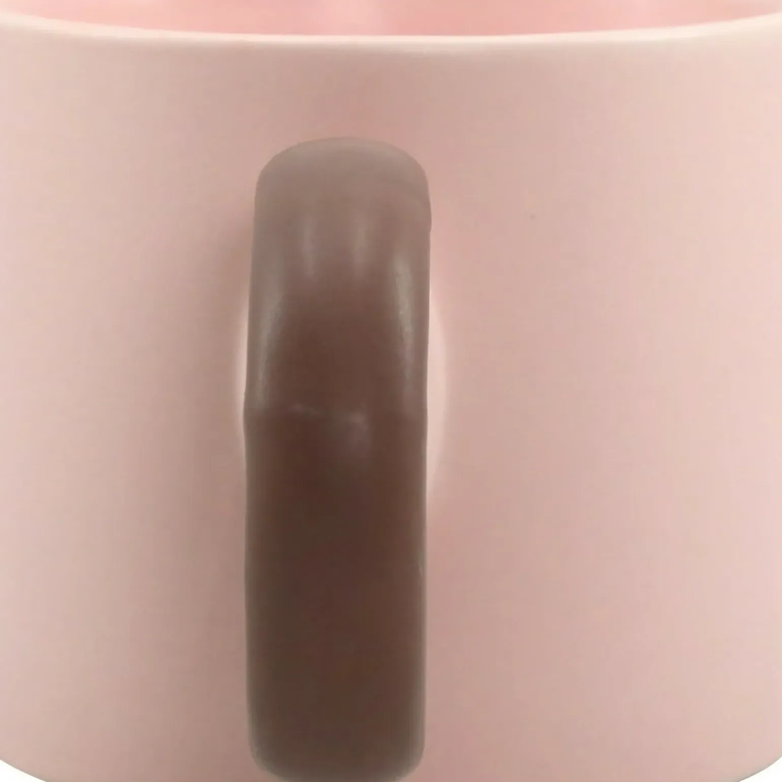 Caneca Rosa Hello com Asa Castanha