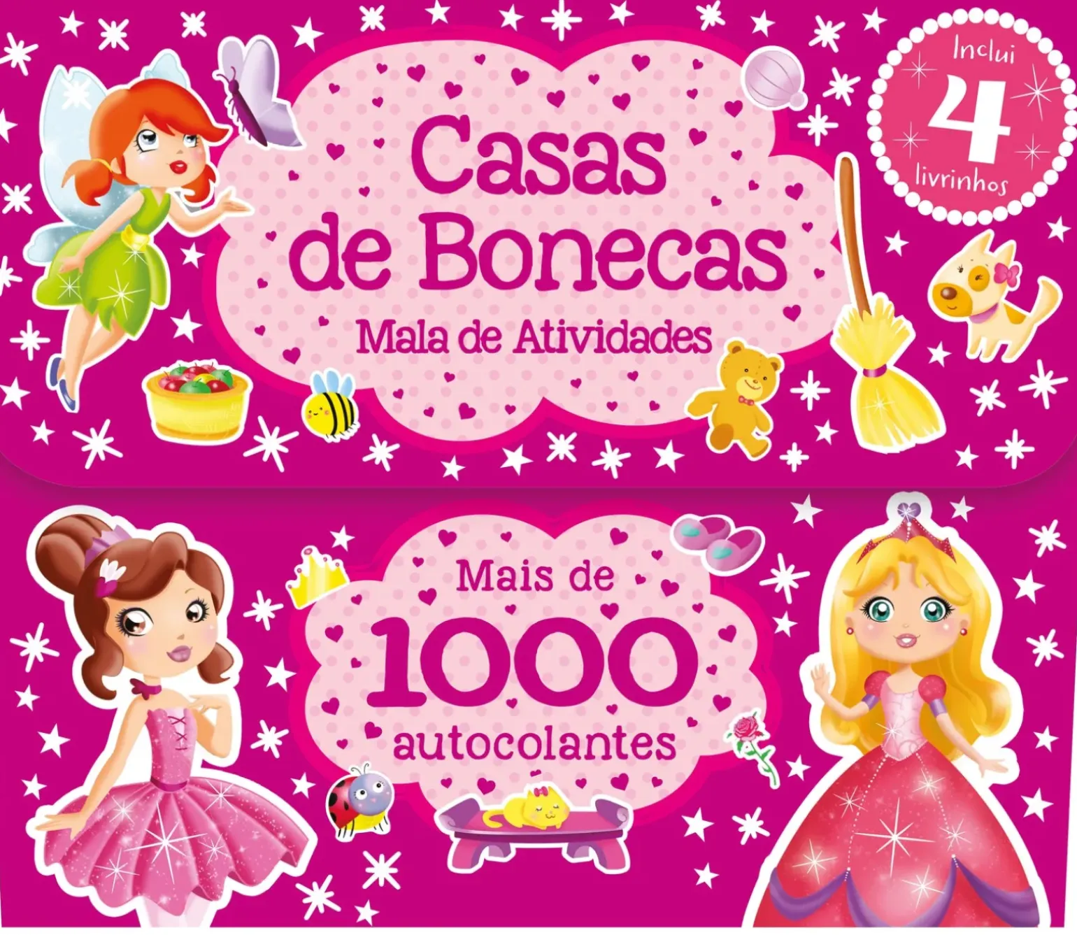 Casas de Bonecas - Mala de Atividades - Mais de 1000 Autocolantes