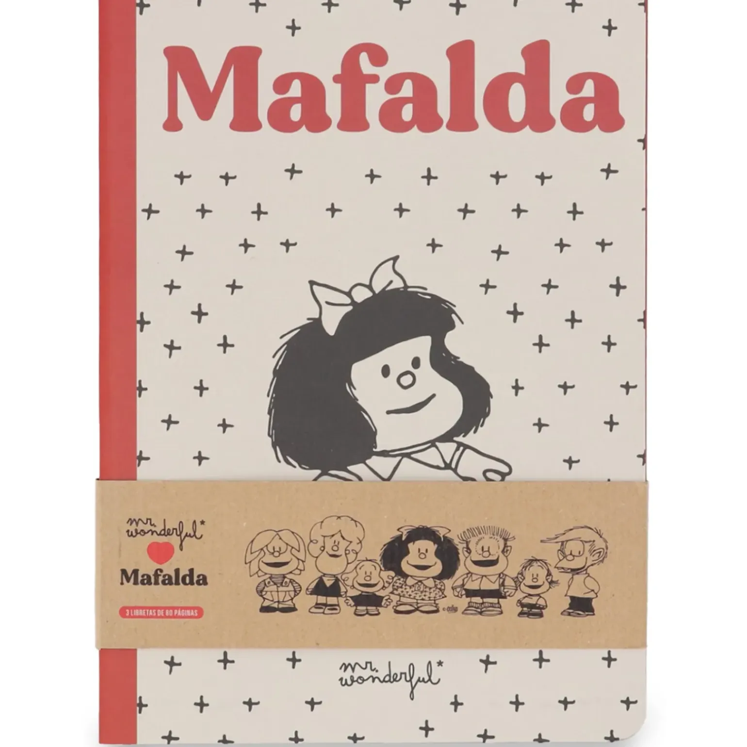 Conjunto De 3 Cadernos A6 - Mafalda