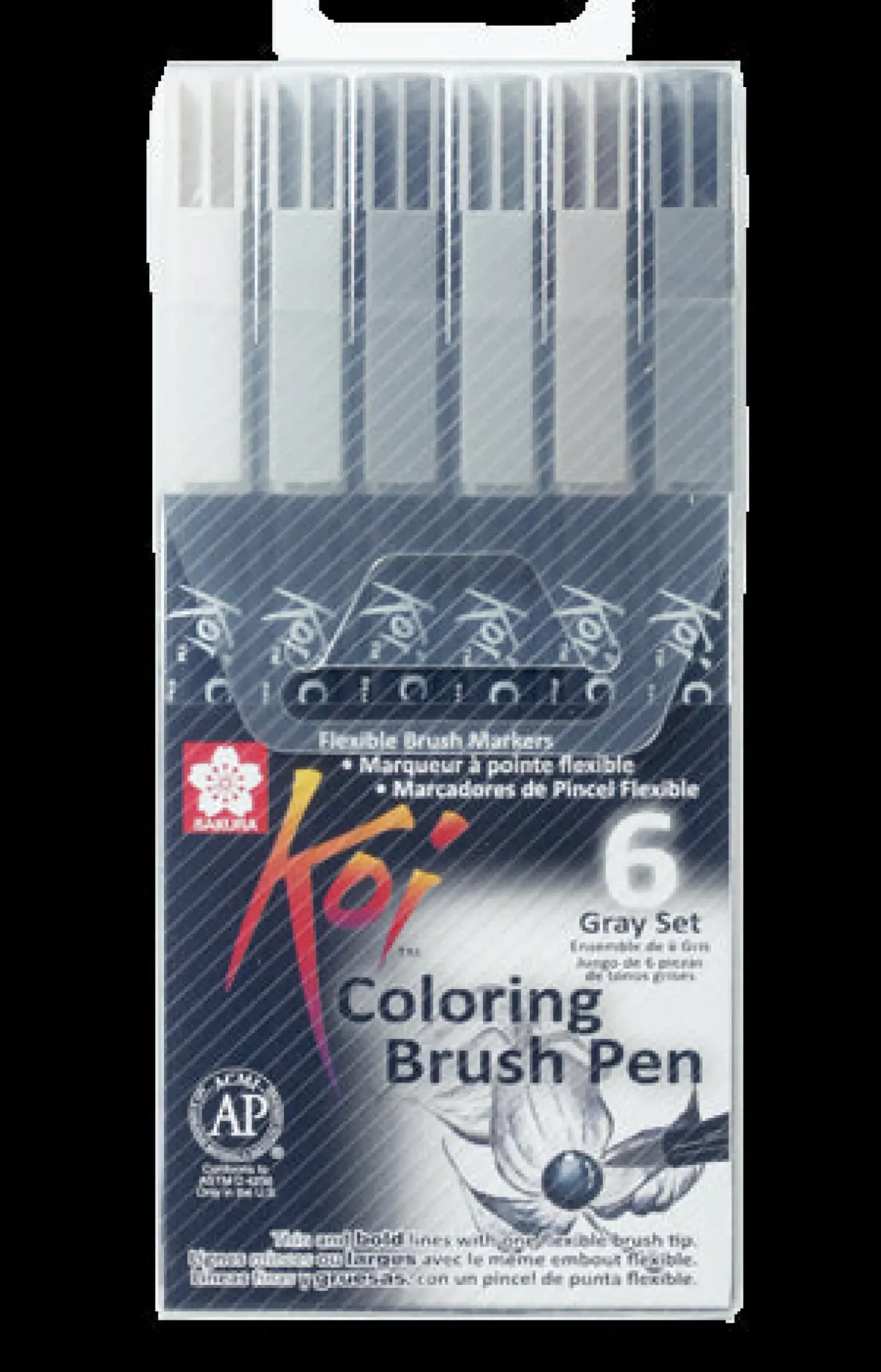 Conjunto de 6 Marcadores Sakura Koi Coloring Brush