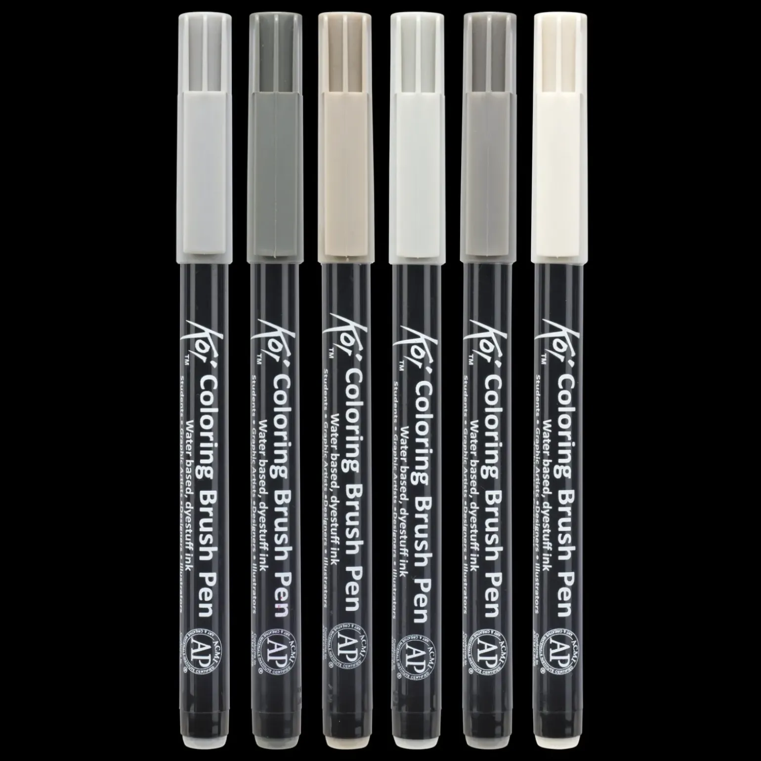 Conjunto de 6 Marcadores Sakura Koi Coloring Brush