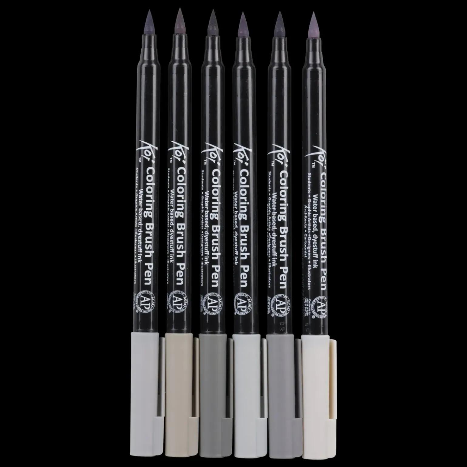 Conjunto de 6 Marcadores Sakura Koi Coloring Brush