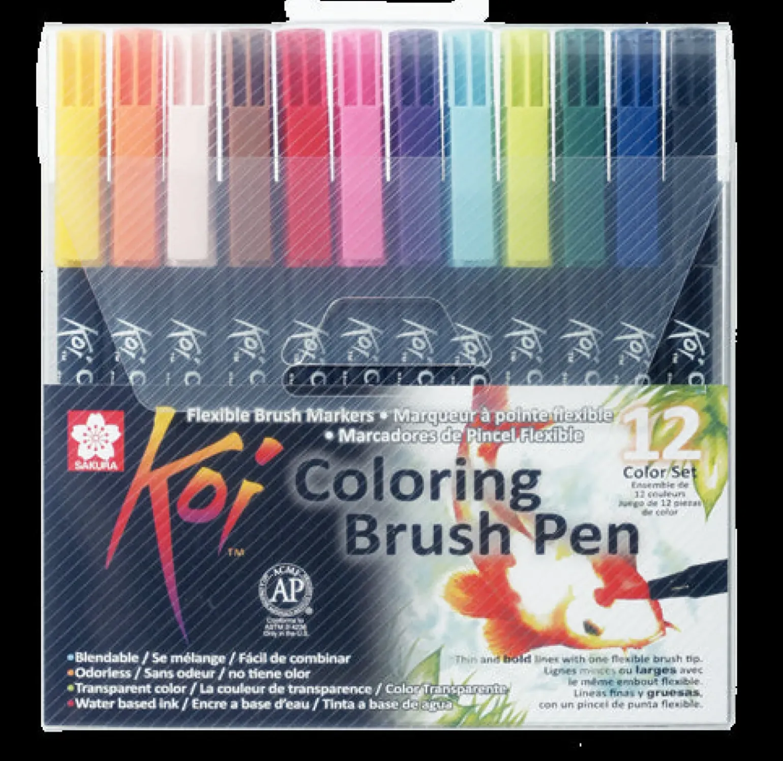 Conjunto de 12 Marcadores Sakura Koi Coloring Brush