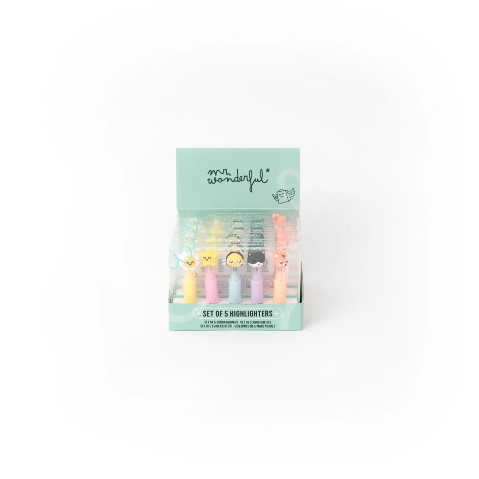 Conjunto Estojo + 5 Sublinhadores - Colour