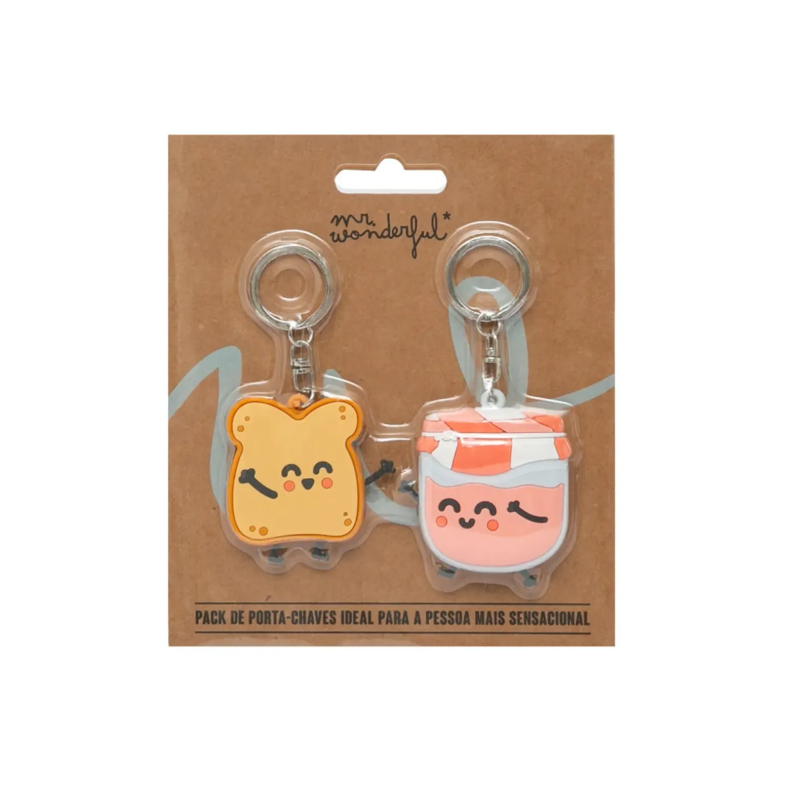 Conjunto 2 Porta-Chaves - Torrada E Doce