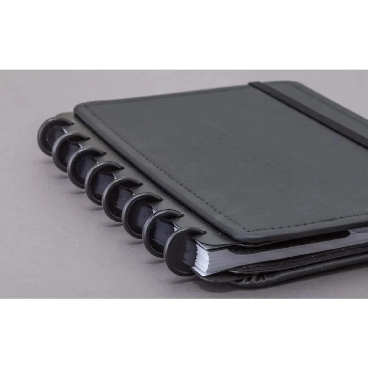 Discos e Elástico para Caderno Inteligente 2,3Cm Preto