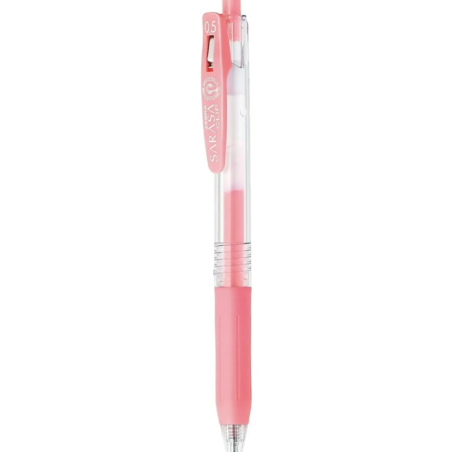 Esferógrafica Clip Tinta Gel 0.5 Sarasa Milk Vermelho